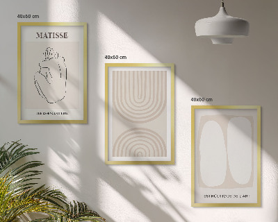Billedvæg inspiration Stilfulde minimalistiske linjer