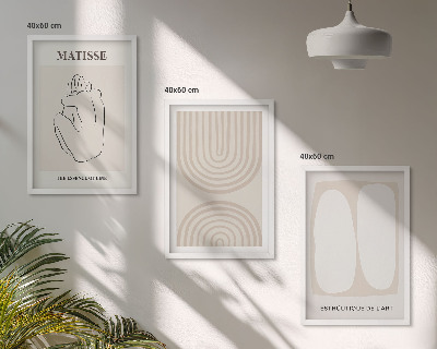 Billedvæg inspiration Stilfulde minimalistiske linjer