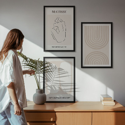 Billedvæg inspiration Stilfulde minimalistiske linjer