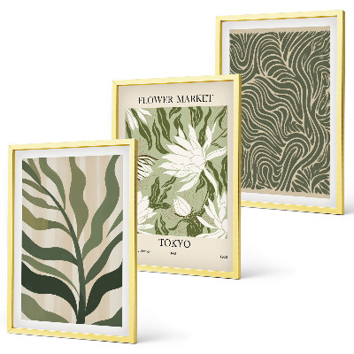 Billedvæg inspiration Plantemønstre boho dekorationer