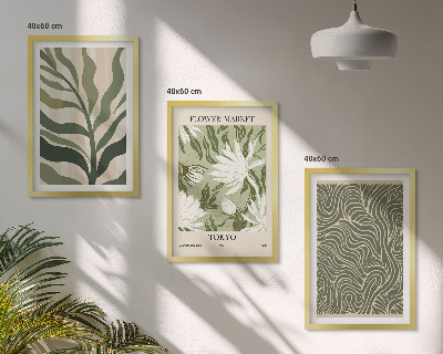 Billedvæg inspiration Plantemønstre boho dekorationer