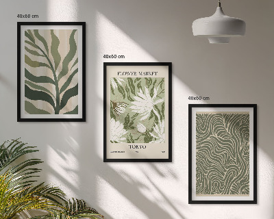 Billedvæg inspiration Plantemønstre boho dekorationer