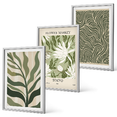 Billedvæg inspiration Plantemønstre boho dekorationer