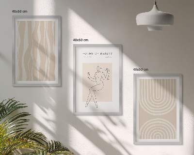 Billedvæg inspiration Abstrakte boho-dekorationer