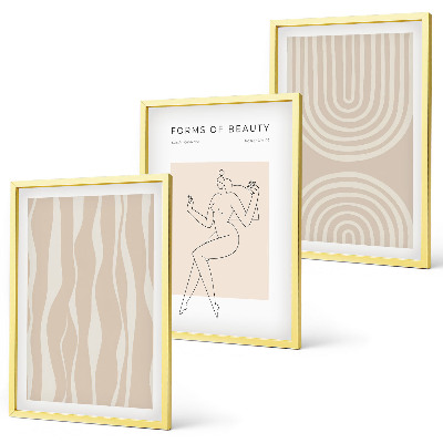 Billedvæg inspiration Abstrakte boho-dekorationer