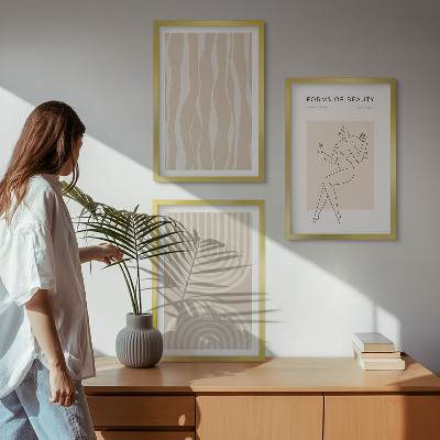 Billedvæg inspiration Abstrakte boho-dekorationer