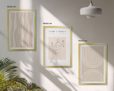 Billedvæg inspiration Abstrakte boho-dekorationer