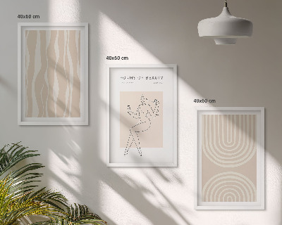 Billedvæg inspiration Abstrakte boho-dekorationer