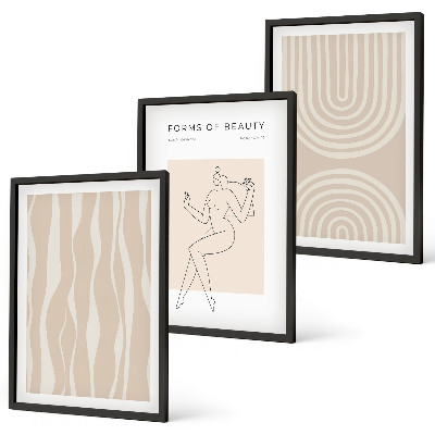 Billedvæg inspiration Abstrakte boho-dekorationer