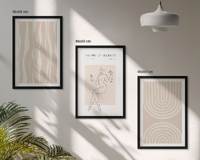 Billedvæg inspiration Abstrakte boho-dekorationer