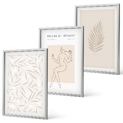 Billedsæt til soveværelset Minimalistiske botaniske motiver