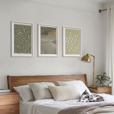 Billedvæg inspiration Abstrakte blomsterbølgede mønstre