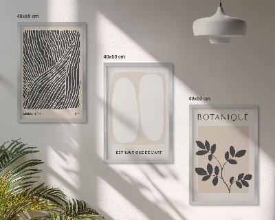 Billedvæg inspiration Plantemønstre og linjer