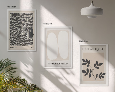 Billedvæg inspiration Plantemønstre og linjer
