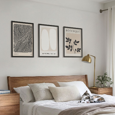 Billedvæg inspiration Plantemønstre og linjer