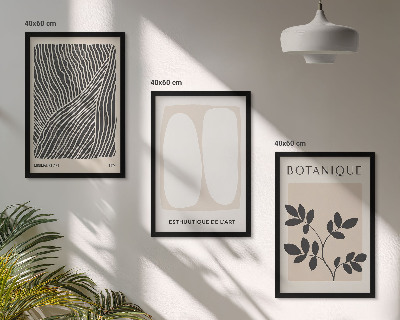 Billedvæg inspiration Plantemønstre og linjer