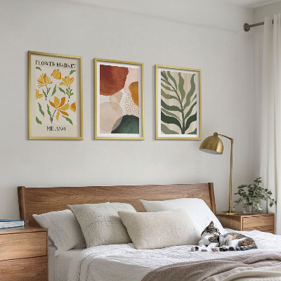 Billedvæg inspiration Blomsterabstrakte former