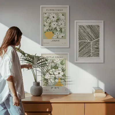 Sengesæt med blomstermønster i London Dublin-design