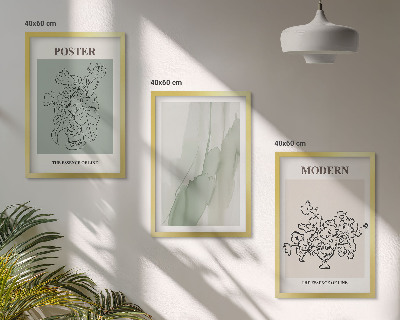 Billedsæt til soveværelset Blomster i en moderne vase