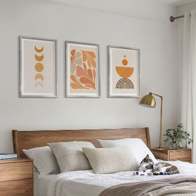 Billedvæg inspiration Abstrakte orange former
