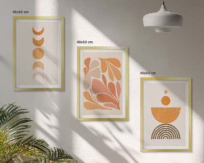Billedvæg inspiration Abstrakte orange former