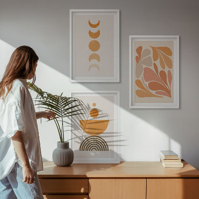 Billedvæg inspiration Abstrakte orange former