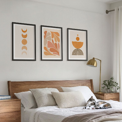 Billedvæg inspiration Abstrakte orange former