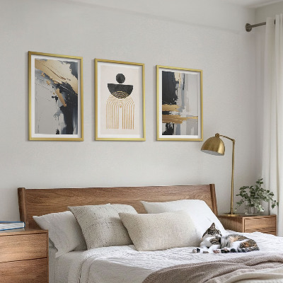 Billedsæt til soveværelset Abstrakt geometrisk elegance