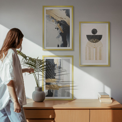 Billedsæt til soveværelset Abstrakt geometrisk elegance