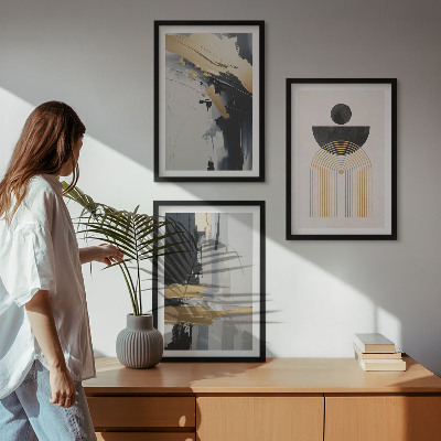 Billedsæt til soveværelset Abstrakt geometrisk elegance