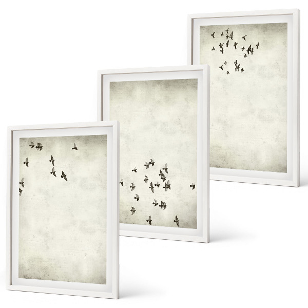 Billedvæg inspiration Minimalistisk fuglemaleri