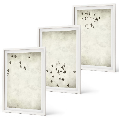 Billedvæg inspiration Minimalistisk fuglemaleri