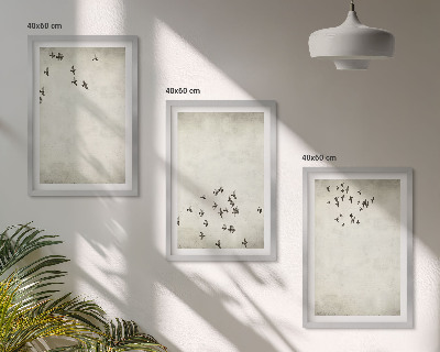 Billedvæg inspiration Minimalistisk fuglemaleri