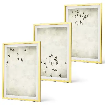 Minimalistisk fuglemaleri inspiration til billedvæg