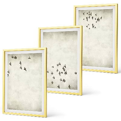 Billedvæg inspiration Minimalistisk fuglemaleri