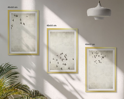 Billedvæg inspiration Minimalistisk fuglemaleri