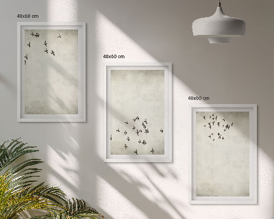 Billedvæg inspiration Minimalistisk fuglemaleri