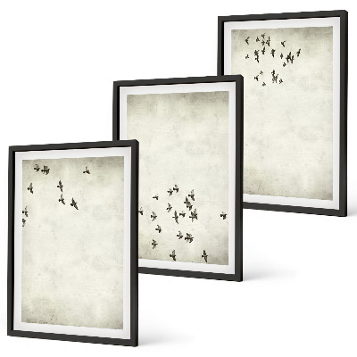 Billedvæg inspiration Minimalistisk fuglemaleri
