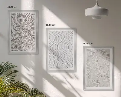 Billedvæg med sandmønstre geometrisk struktur til inspiration