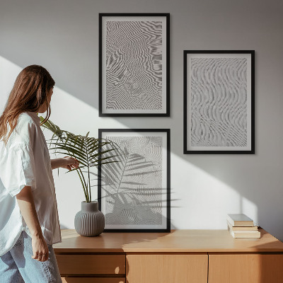 Billedvæg inspiration Sandmønstre geometriske strukturer