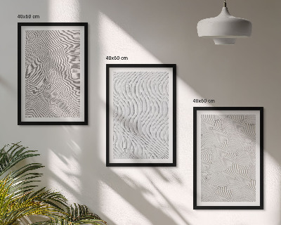 Billedvæg inspiration Sandmønstre geometriske strukturer