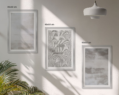 Triptykon billeder med ramme Moderne minimalistiske teksturer