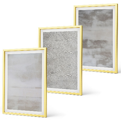Triptykon billeder med ramme Moderne minimalistiske teksturer
