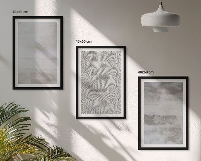 Triptykon billeder med ramme Moderne minimalistiske teksturer