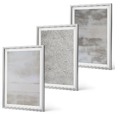 Triptykon billeder med ramme Moderne minimalistiske teksturer