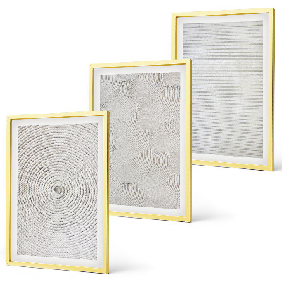 Billedsæt til soveværelset Geometriske papmønstre