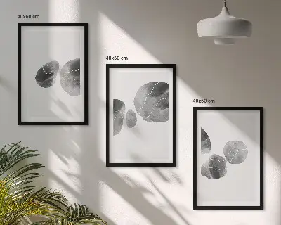Abstrakte kunstpåtryk inspiration til billedvæg