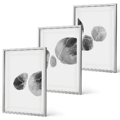Abstrakte kunstpåtryk inspiration til billedvæg