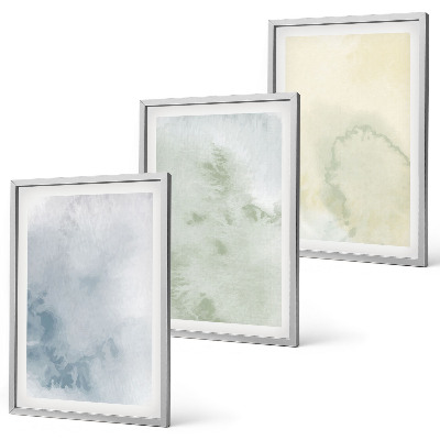 Billedvæg inspiration Pastel akvareller på lærred