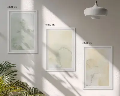 Billedsæt til soveværelset med pastel akvarelteksturer